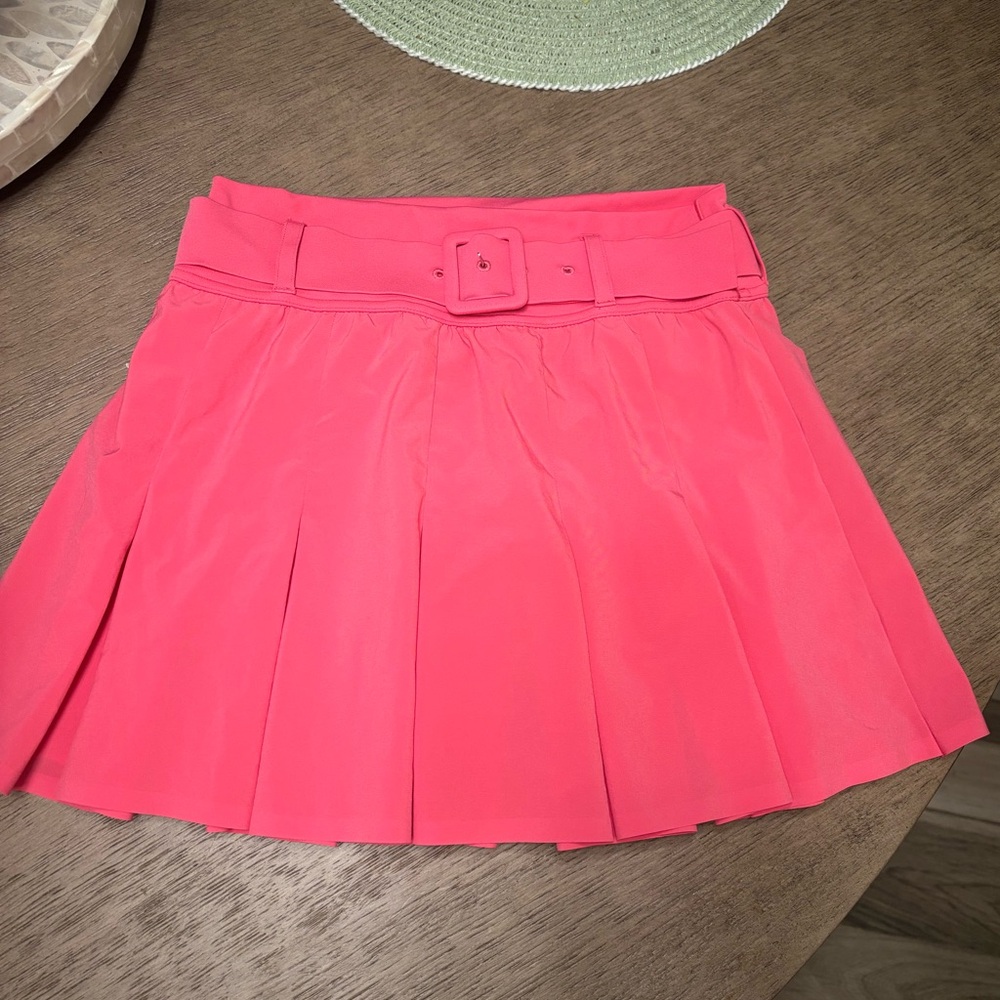 Aerie Pleated Tennis Skirt bright pink XS pickleball